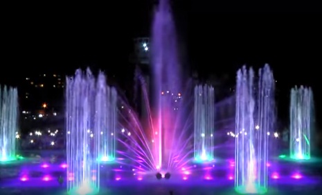 Light-musical fountains